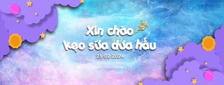 Xin chào kẹo sữa dưa hấu